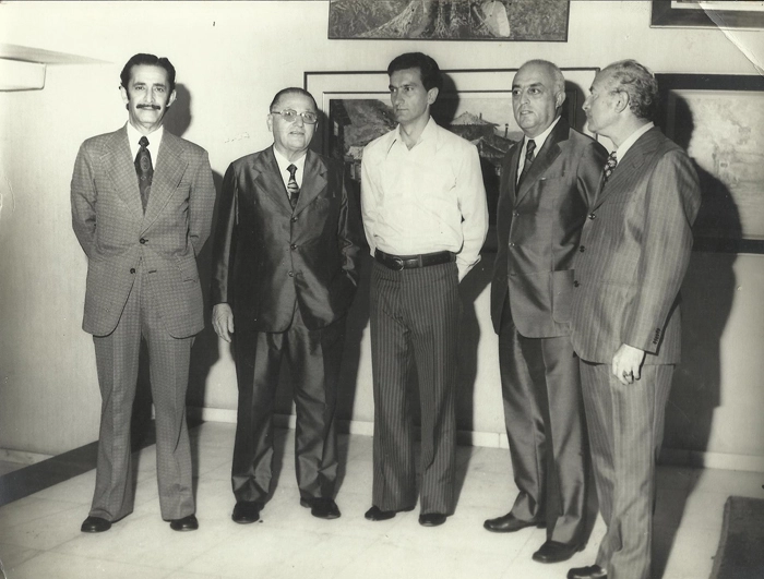 Da esquerda para a direita, o segundo é Jordão Bruno Saccomani, seguido por Dudu. arquivo pessoal de Gustavo Saccomani